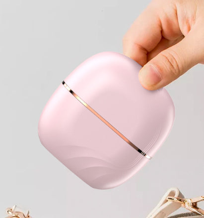 Portable Wireless Mini Hair Straightening Comb - USB-C Rechargeable Cordless Straightener Brush for Travel